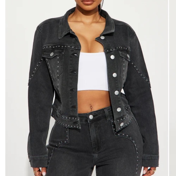 Gray Jean Jacket - Picture 11 of 11